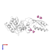 SULFATE ION in PDB entry 3a7r, assembly 1, top view.