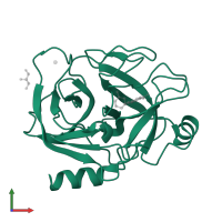 Serine protease 1 in PDB entry 3a7y, assembly 1, front view.
