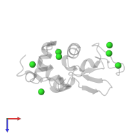 CHLORIDE ION in PDB entry 3a91, assembly 1, top view.