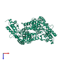 Selenocysteine lyase in PDB entry 3a9x, assembly 1, top view.