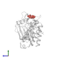 Modified residue PTR in PDB entry 3ad4, assembly 1, side view.