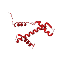 The deposited structure of PDB entry 3afa contains 2 copies of CATH domain 1.10.20.10 (Histone, subunit A) in Histone H3.1. Showing 1 copy in chain E.