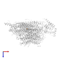 COPPER (II) ION in PDB entry 3ag2, assembly 2, top view.