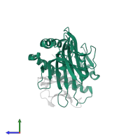 Soluble HLA class I histocompatibility antigen, alpha chain E in PDB entry 3am8, assembly 1, side view.