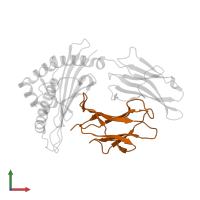 Beta-2-microglobulin in PDB entry 3am8, assembly 1, front view.