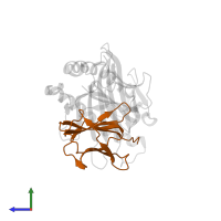 Beta-2-microglobulin in PDB entry 3am8, assembly 1, side view.