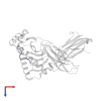 Glycoprotein in PDB entry 3am8, assembly 1, top view.