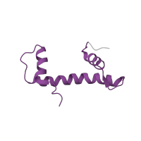 The deposited structure of PDB entry 3an2 contains 2 copies of Pfam domain PF15511 (Centromere kinetochore component CENP-T histone fold) in Histone H4. Showing 1 copy in chain F.