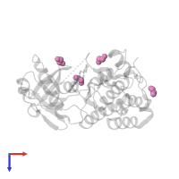 1,2-ETHANEDIOL in PDB entry 3aox, assembly 1, top view.