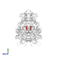 Modified residue CSD in PDB entry 3awk, assembly 1, side view.