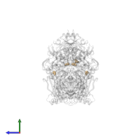 GLYCEROL in PDB entry 3ax7, assembly 1, side view.