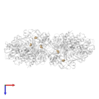 GLYCEROL in PDB entry 3ax7, assembly 1, top view.