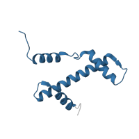 The deposited structure of PDB entry 3azg contains 2 copies of Pfam domain PF00125 (Core histone H2A/H2B/H3/H4) in Histone H3.1. Showing 1 copy in chain E.