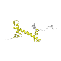 The deposited structure of PDB entry 3azg contains 2 copies of Pfam domain PF00125 (Core histone H2A/H2B/H3/H4) in Histone H2A type 1-B/E. Showing 1 copy in chain C.