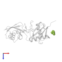 TRIS(HYDROXYETHYL)AMINOMETHANE in PDB entry 3b0a, assembly 1, top view.