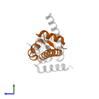 Centromere protein X in PDB entry 3b0b, assembly 2, side view.