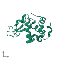 Monomeric assembly 2 of PDB entry 3b0o coloured by chemically distinct molecules, front view.