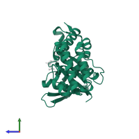 Ferrous iron transport protein B in PDB entry 3b1w, assembly 1, side view.