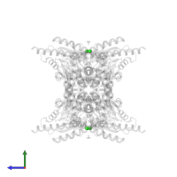 CHLORIDE ION in PDB entry 3bcb, assembly 1, side view.