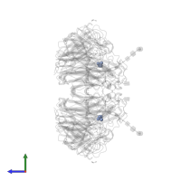 PHOSPHATE ION in PDB entry 3beq, assembly 1, side view.