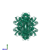 3-hydroxy-3-methylglutaryl-coenzyme A reductase in PDB entry 3bgl, assembly 1, side view.