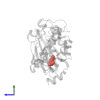 Modified residue SEP in PDB entry 3bgp, assembly 1, side view.