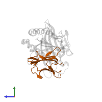 Beta-2-microglobulin in PDB entry 3bhb, assembly 1, side view.