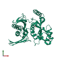 PDB entry 3big coloured by chain, front view.