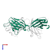 Fab, antibody fragment (IgG1k), light chain in PDB entry 3bpc, assembly 1, top view.