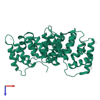 Annexin Gh1 in PDB entry 3brx, assembly 1, top view.