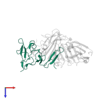 Urokinase-type plasminogen activator long chain A in PDB entry 3bt1, assembly 1, top view.