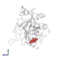 Modified residue 4PH in PDB entry 3bv9, assembly 1, side view.