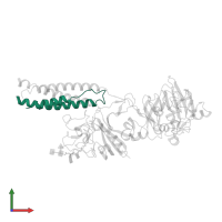 Fibrinogen alpha chain in PDB entry 3bvh, assembly 2, front view.