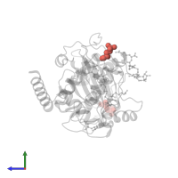 Modified residue SEP in PDB entry 3bwj, assembly 1, side view.