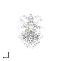 MAGNESIUM ION in PDB entry 3bxz, assembly 1, side view.