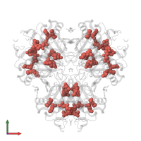 Modified residue MSE in PDB entry 3byq, assembly 1, front view.
