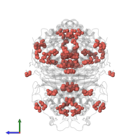 Modified residue MSE in PDB entry 3byq, assembly 1, side view.