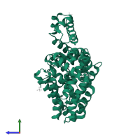 HTH tetR-type domain-containing protein in PDB entry 3c07, assembly 1, side view.