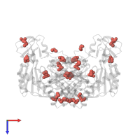 Modified residue MSE in PDB entry 3c0k, assembly 1, top view.