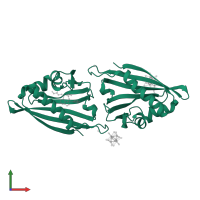 Phytohormone-binding protein CSBP in PDB entry 3c0v, assembly 5, front view.