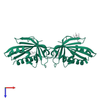 Phytohormone-binding protein CSBP in PDB entry 3c0v, assembly 5, top view.