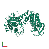 Phosphoglycerate kinase 1 in PDB entry 3c39, assembly 1, front view.