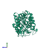 Phosphoglycerate kinase 1 in PDB entry 3c39, assembly 1, side view.