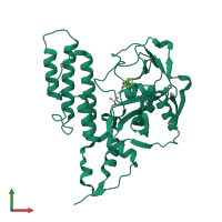 PDB entry 3c4h coloured by chain, front view.