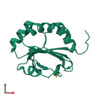 PDB entry 3c71 coloured by chain, front view.