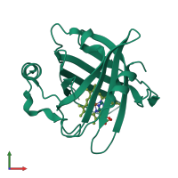 PDB entry 3c78 coloured by chain, front view.