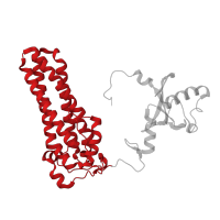 The deposited structure of PDB entry 3cax contains 1 copy of CATH domain 1.20.120.520 (Four Helix Bundle (Hemerythrin (Met), subunit A)) in DUF438 domain-containing protein. Showing 1 copy in chain A.