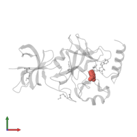 Modified residue MLZ in PDB entry 3cbm, assembly 1, front view.