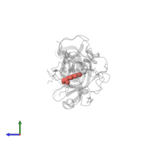 Modified residue MLZ in PDB entry 3cbm, assembly 1, side view.