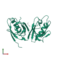 Segment polarity protein dishevelled homolog DVL-2 in PDB entry 3cby, assembly 1, front view.